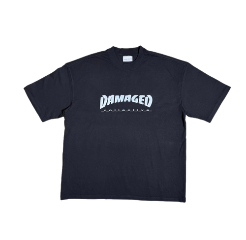 the bonez damaged skate tee tシャツ　XL DAMAGED SKATE TEE BLACK – Damaged Collective